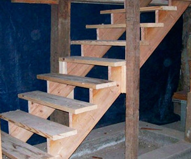 Безопасная и удобная лестница в подвал