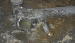 Протечка канализации в подвале