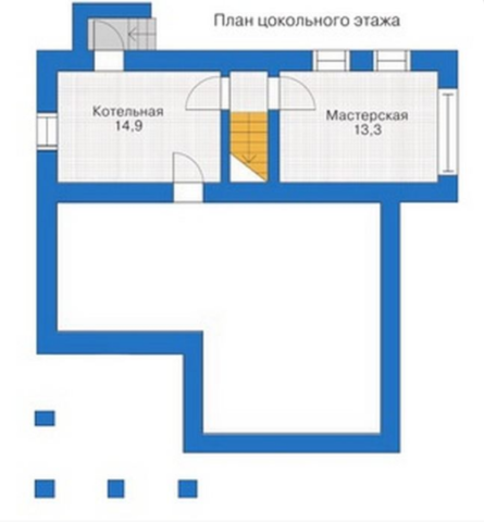 Цокольный этаж - планировка