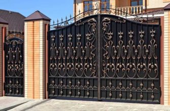 кованые ворота для частного дома
